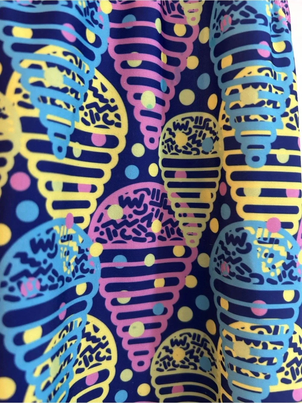Snowflake Kids Multicolor Ice Cream Cone Gymnastics Leotard - Child’s Large